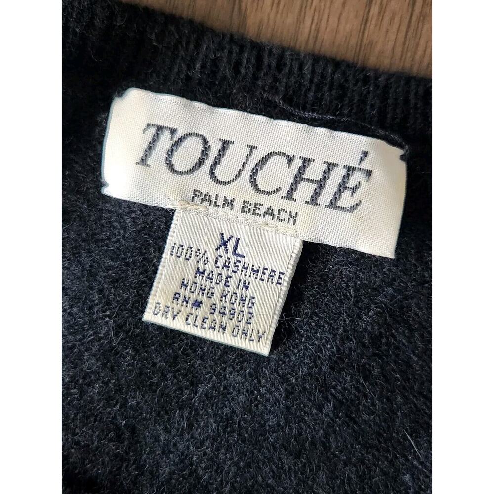 Touché Women's Long Sleeves Crewneck Cashmere Sweater XL Pre-owned - Picture 4 of 6